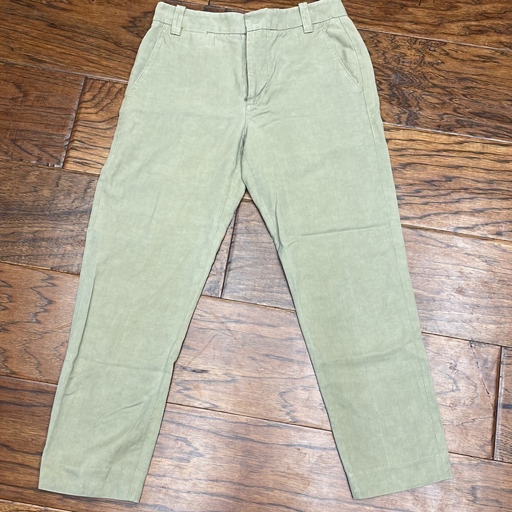 Vince linen coin pocket cropped blend pants